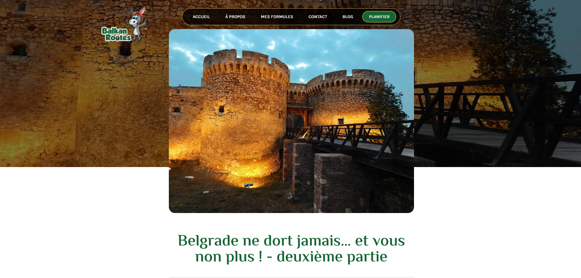 Blog članak o Beogradu sa fotografijom Beogradske tvrđave